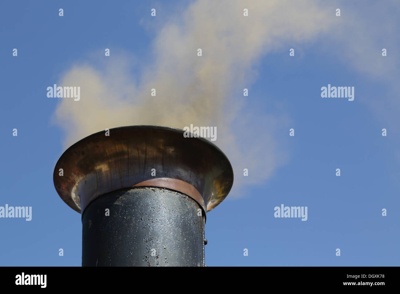 Machine à vapeur ; cheminée ; Hayle, Cornwall Banque D'Images