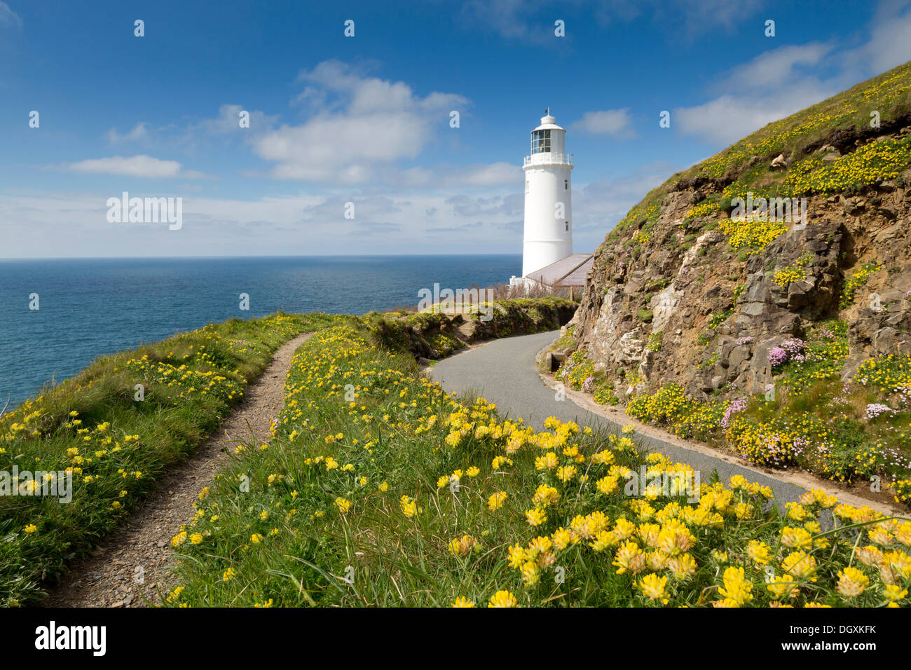 Trevose Head ; Lighthouse, Cornwall, UK Banque D'Images