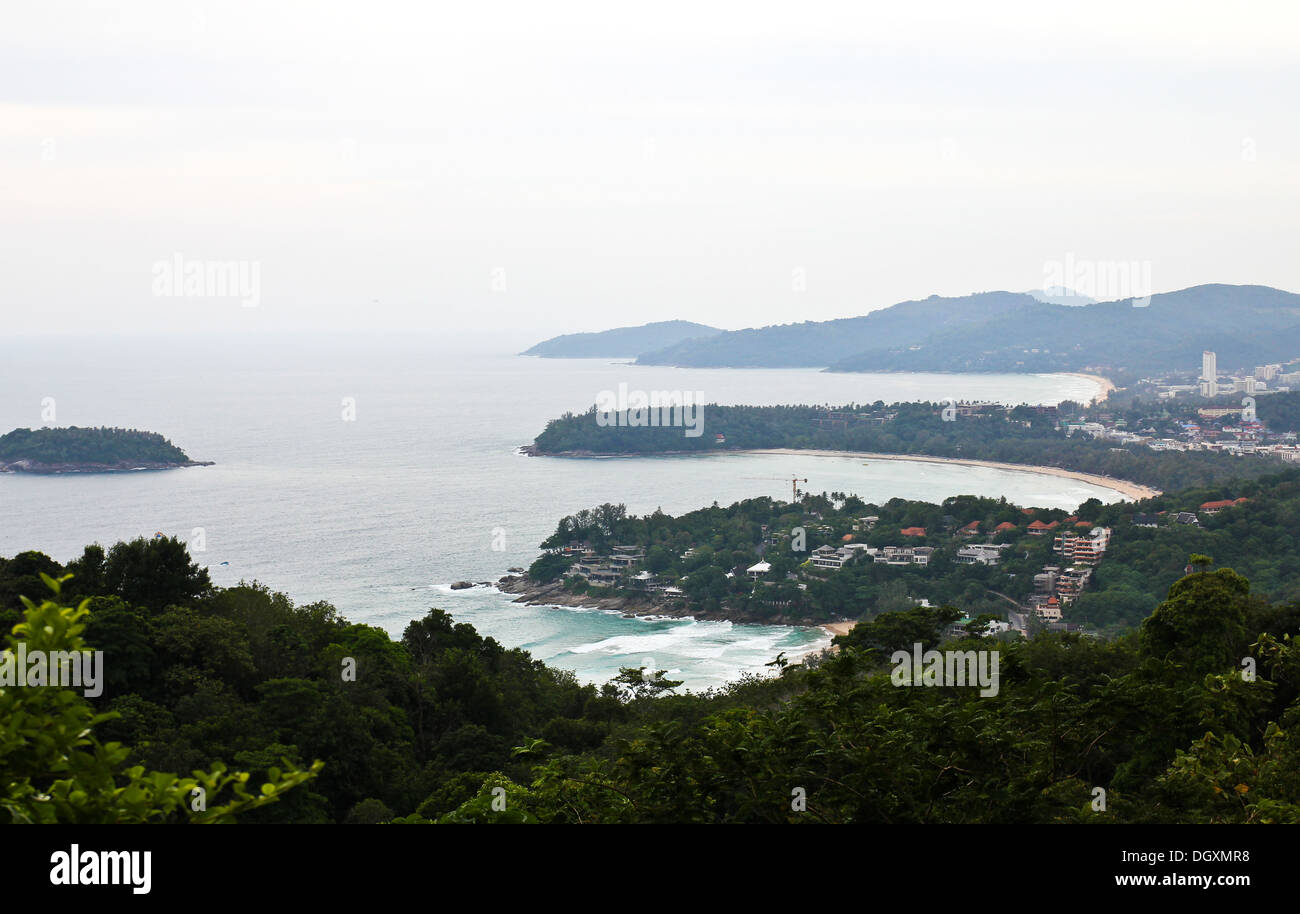 Paysage du point de vue de Phuket, Phuket au sud de la Thaïlande. Banque D'Images