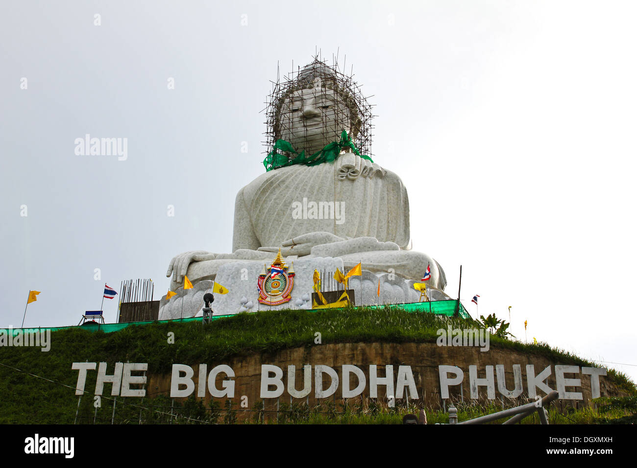 Le plus grand saint blanc Bouddha à Phuket, Thailande. Banque D'Images
