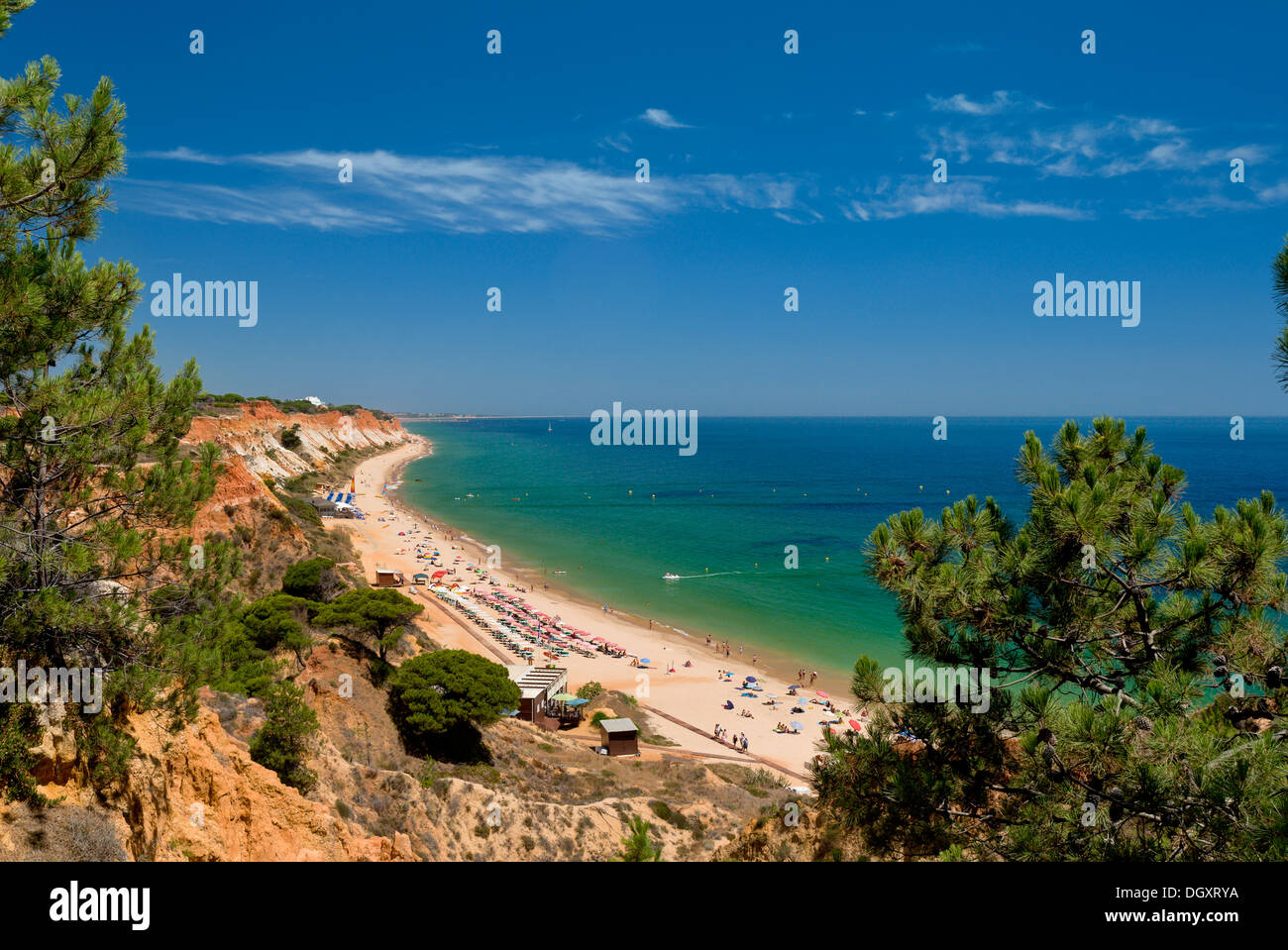 Le Portugal, l'Algarve, Praia da Falésia beach Banque D'Images
