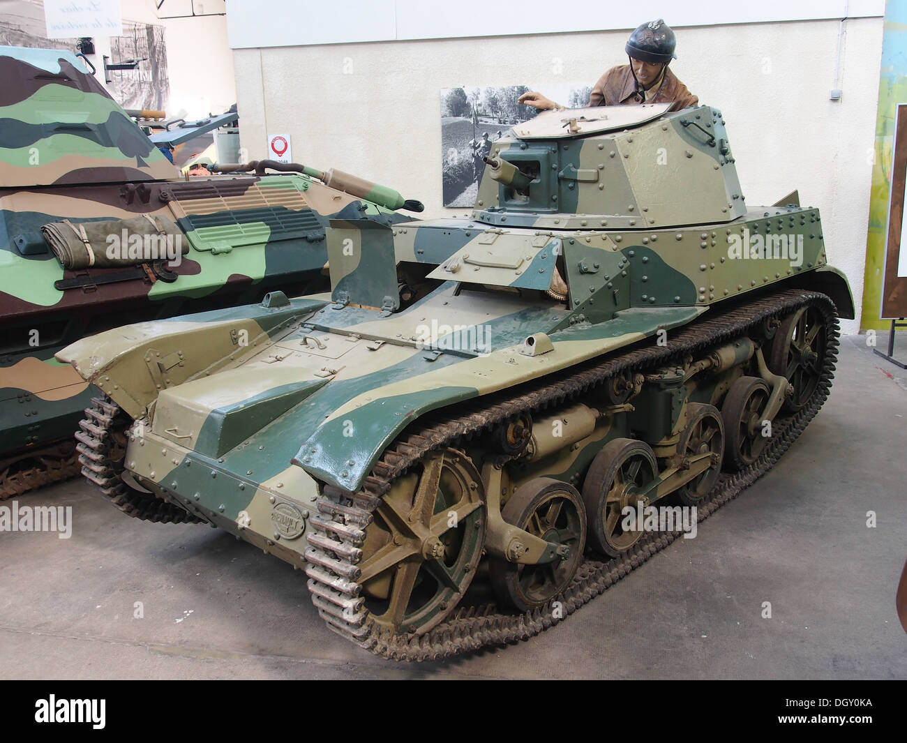 Renault AMR 33, des chars dans le tank museum, Saumur, France, pic-4 Banque D'Images