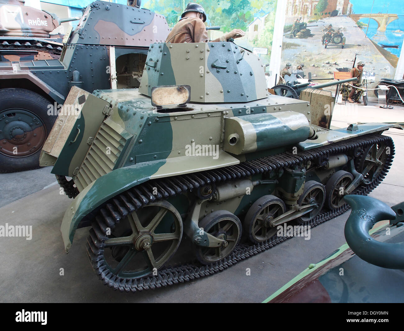 Renault AMR 33, des chars dans le tank museum, Saumur, France, pic-8 Banque D'Images