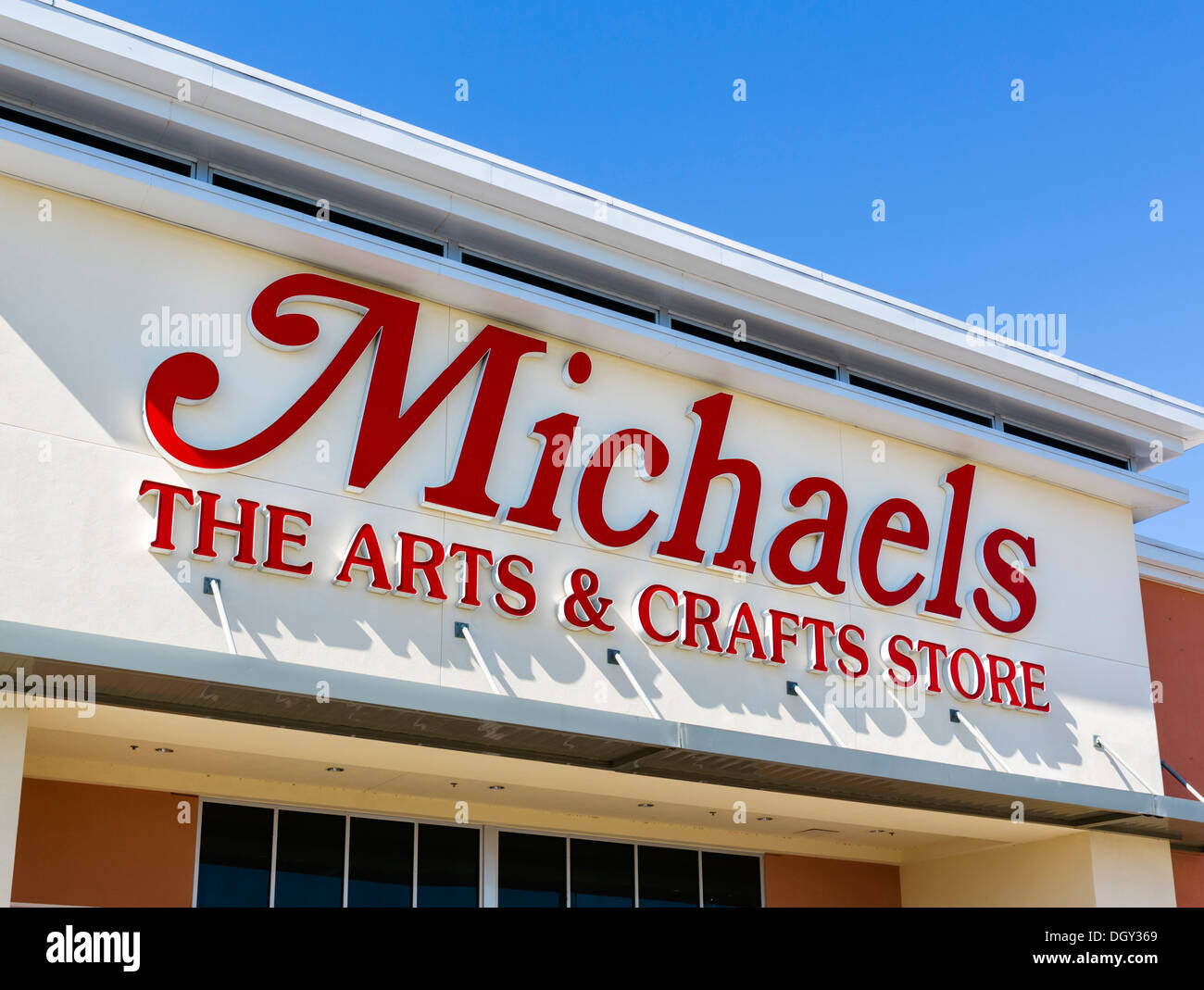 La boutique de l'artisanat de Michaels, Posner Park, près de Haines City, Central Florida, USA Banque D'Images