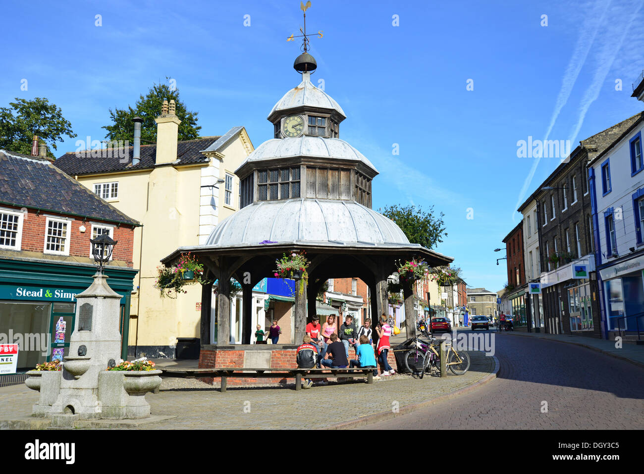 Market Cross, Market Place, North Walsham, Norfolk, Angleterre, Royaume-Uni Banque D'Images