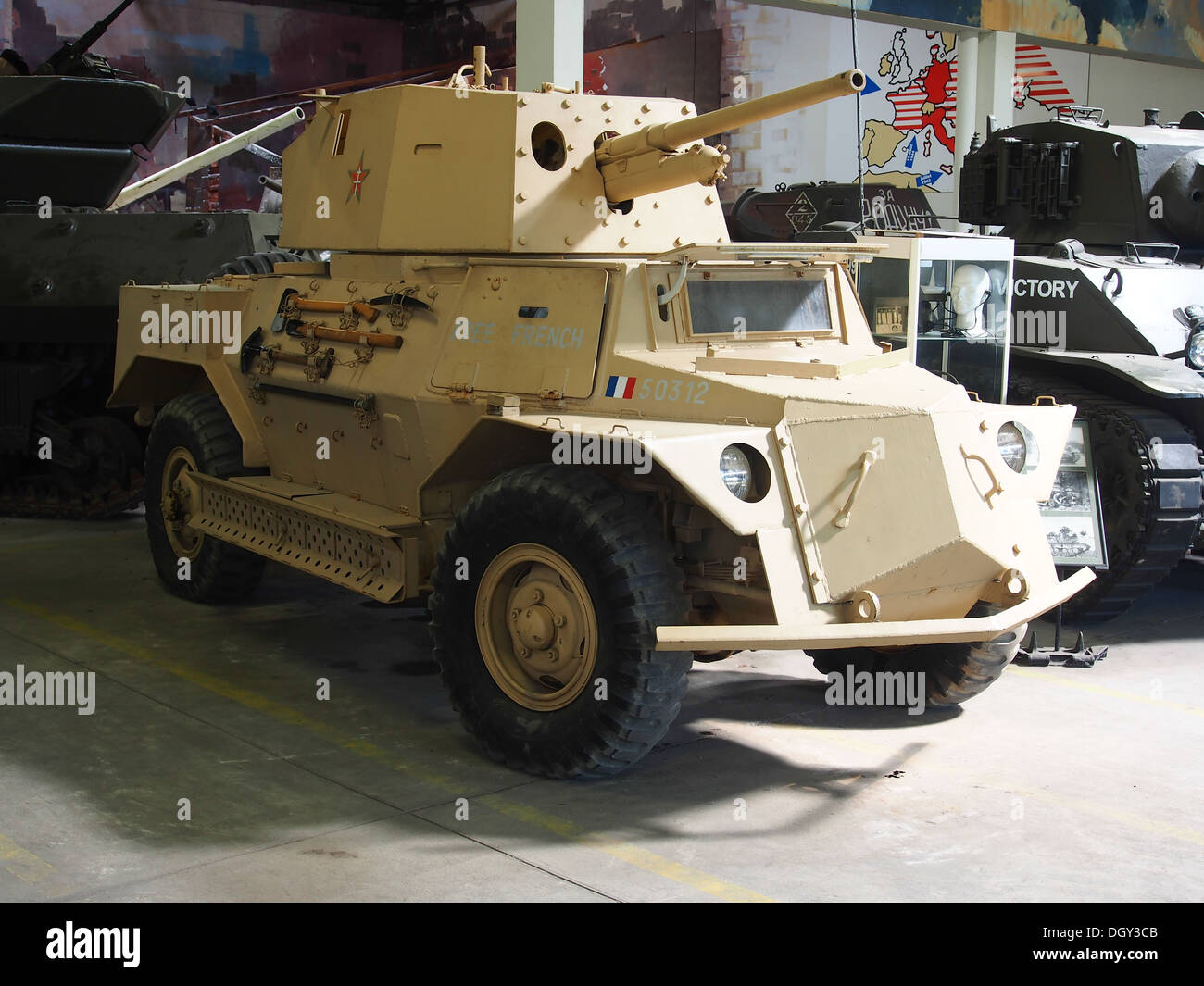 1943 Marmon Herrington RADIOCOM.ORG MkIV, voiture blindée dans le tank museum, Saumur, France, pic-6 Banque D'Images