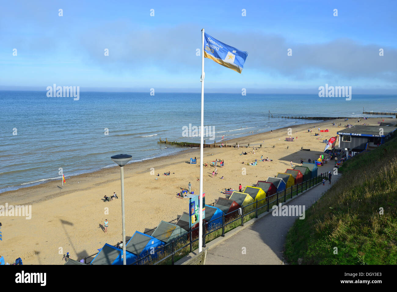 Mundesley Beach, Mundesley, Norfolk, Angleterre, Royaume-Uni Banque D'Images