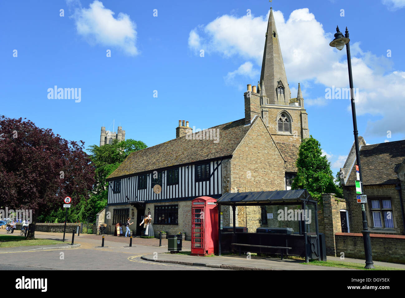 Maison d'Oliver Cromwell (Centre d'Information Touristique), Church Lane, Ely, Cambridgeshire, Angleterre, Royaume-Uni Banque D'Images