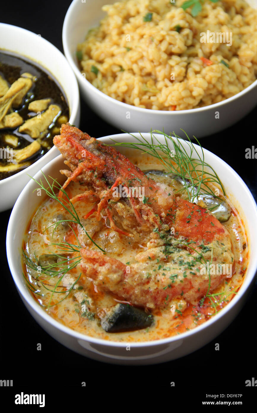 Curry de crevettes