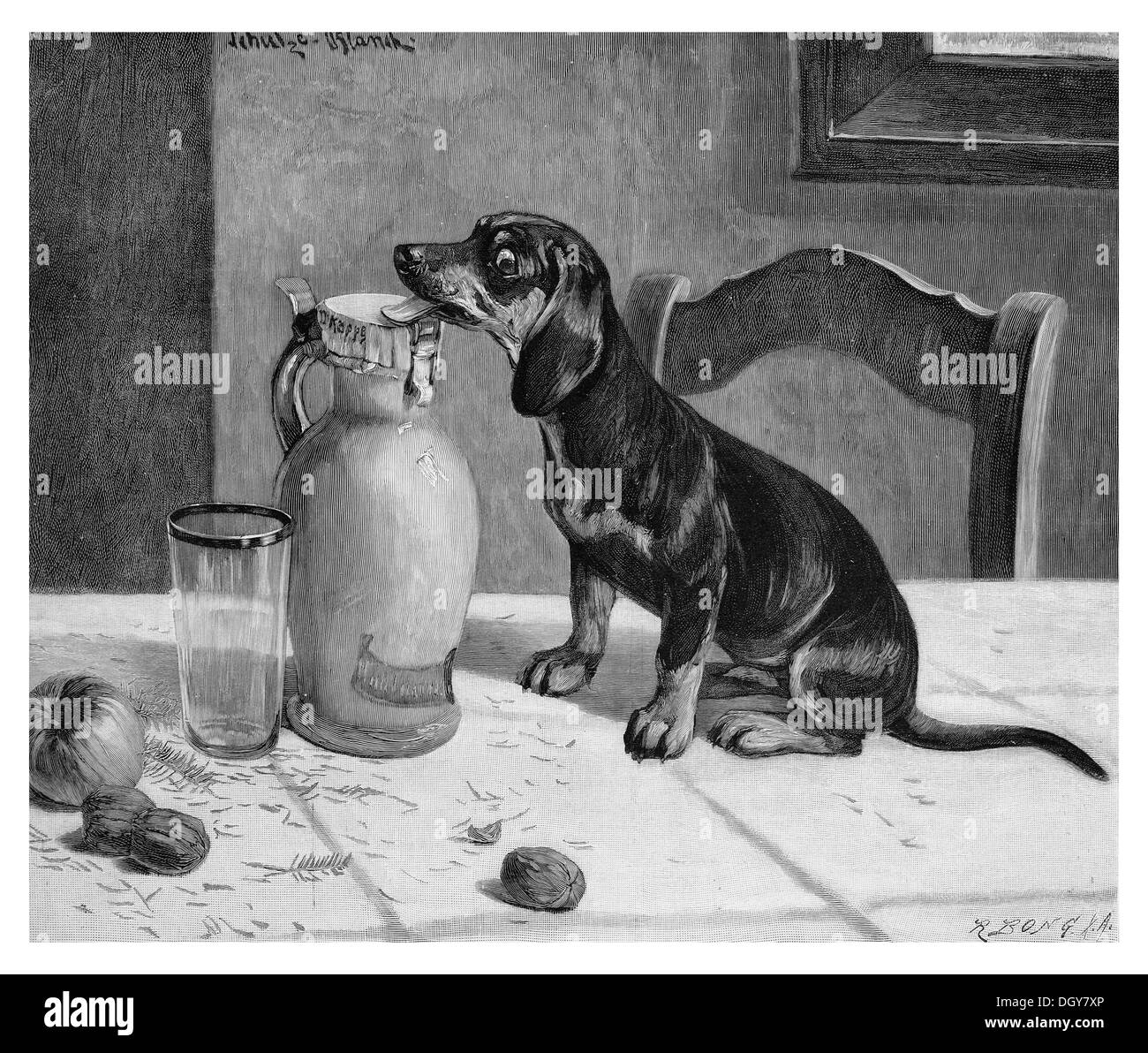 Mari, une illustration de l'Moderne Kunst dans Meisterholzschnitten annuaire, 1900 Banque D'Images