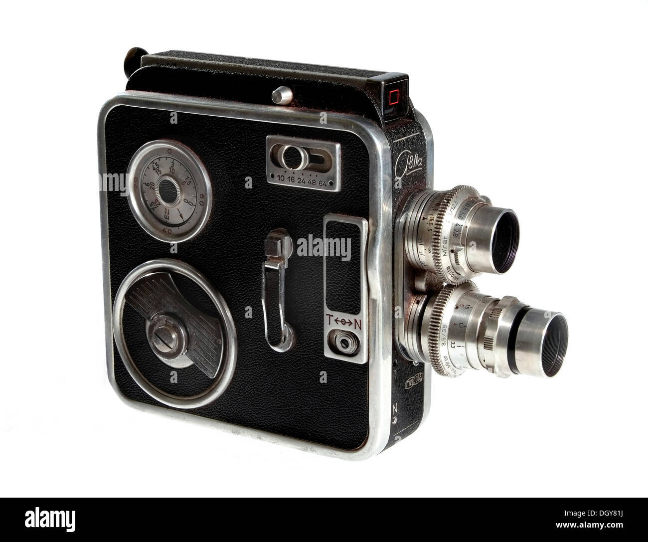 Un Meopta8IIa, 8mm caméra ciné, CSSR Banque D'Images