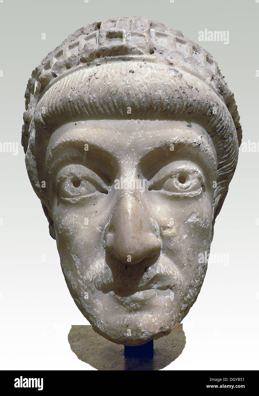5552. Théodose II. L'empereur byzantin de 408 à 450 dans la région de Costantinople. Banque D'Images