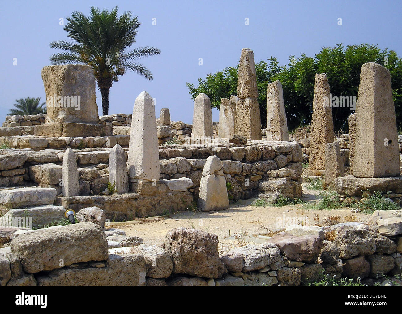 5764. Byblos, le Temple de l'obélisques, c. 2700 BC Banque D'Images