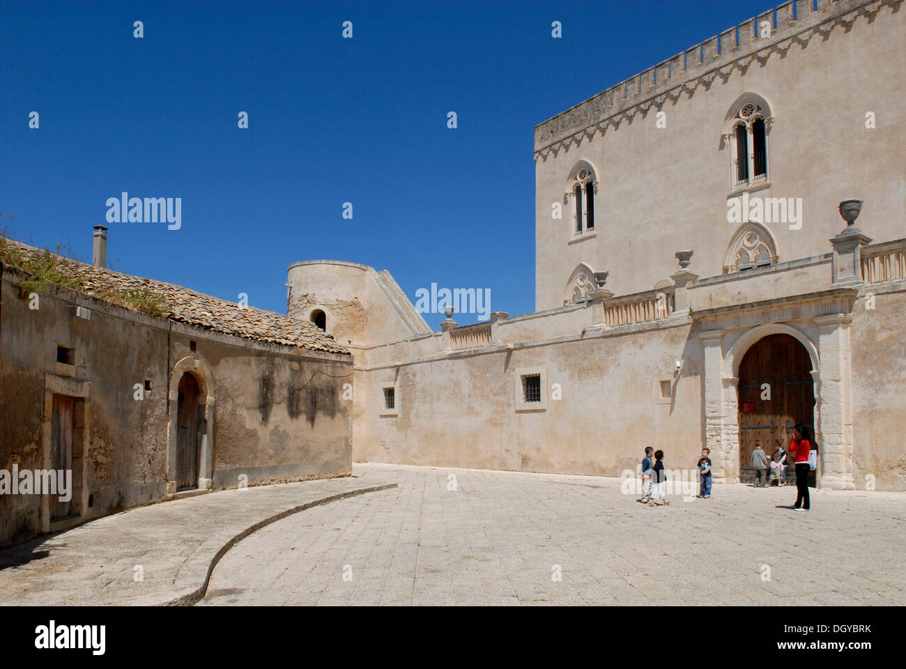 Castello di Donnafugata palace, Sicile, Italie, Europe Banque D'Images
