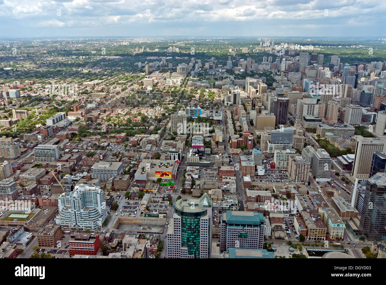 Toronto, vue aérienne Banque D'Images
