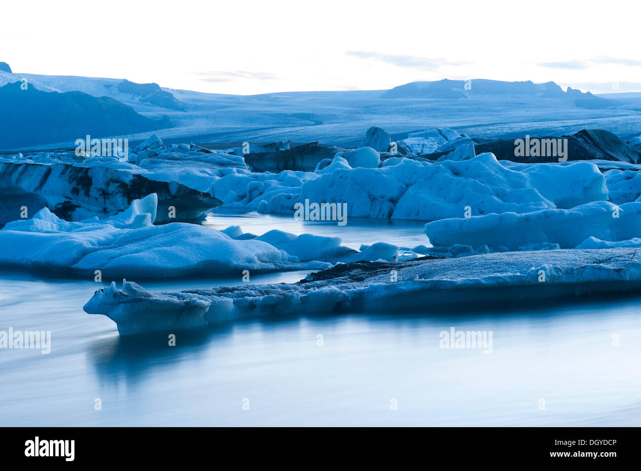 Joekulsárlón Glacial Lagoon, le sud de l'Islande, Islande, Europe Banque D'Images