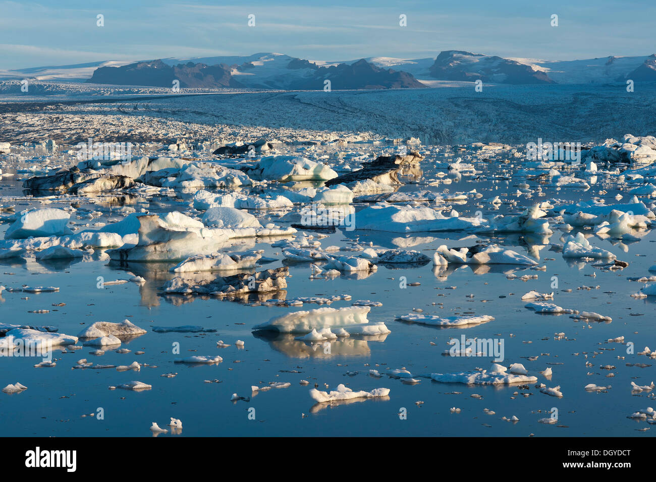Joekulsárlón Glacial Lagoon, le sud de l'Islande, Islande, Europe Banque D'Images