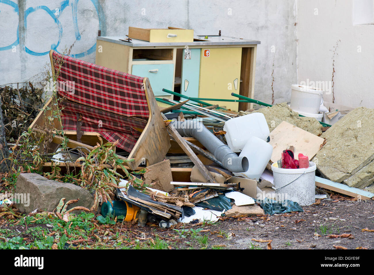 Les déchets en vrac, Tuebingen, Bade-Wurtemberg Banque D'Images