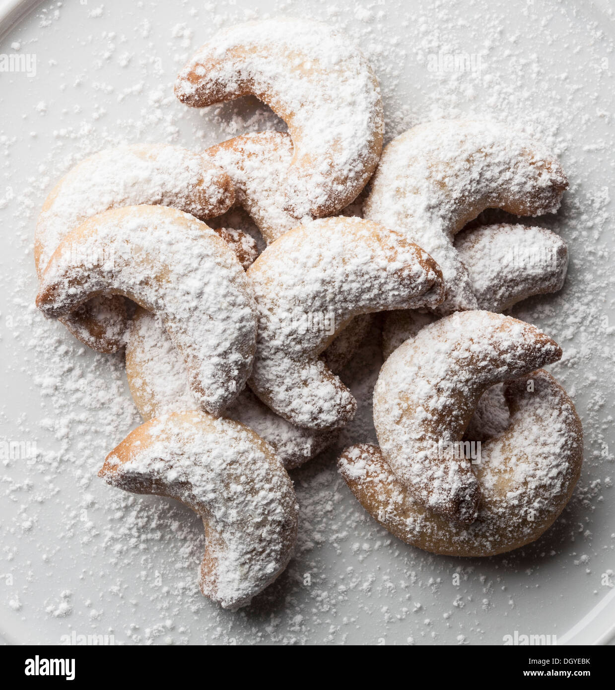 Vanille (vanille biscuits allemands kipferl) Banque D'Images