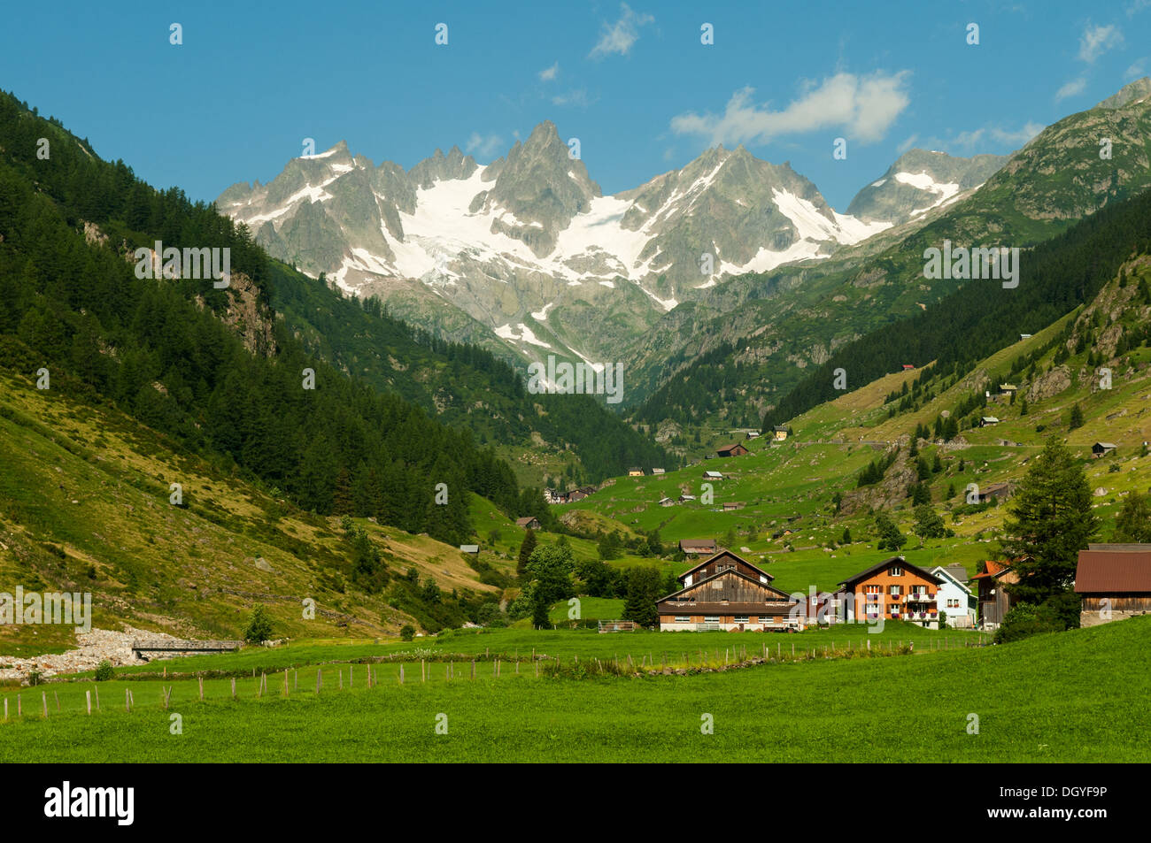 Sustenjoch du bas du Susten Pass, Suisse Banque D'Images