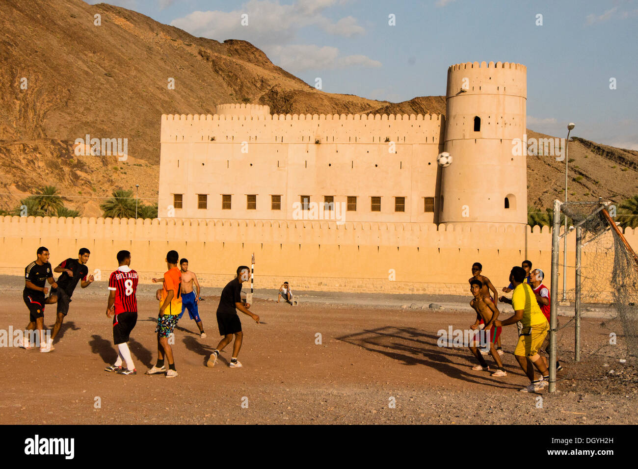 Village de Birkat Al-Mawz, Ad Dakhiliyah, région de l'Oman Banque D'Images