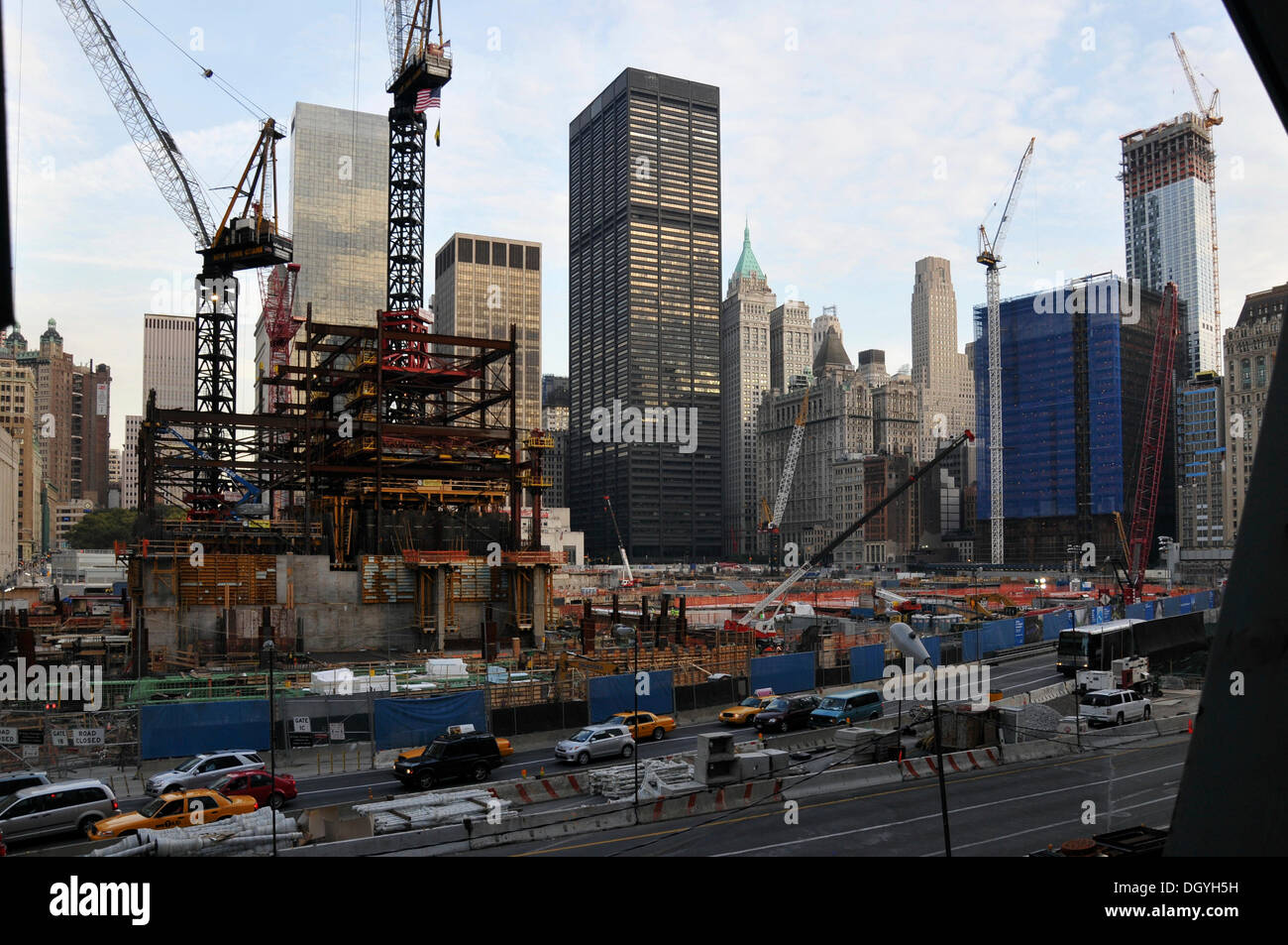 Wtc, world trade center, site de construction, financial district, new york, en Amérique du Nord, Etats-Unis Banque D'Images