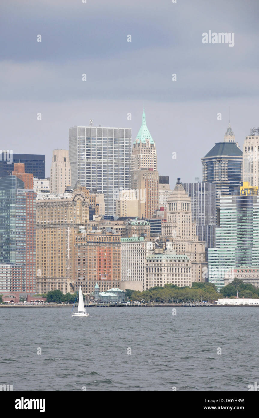 Manhattan skyline, new york city, New York, USA, États-Unis d'Amérique, Amérique du Nord Banque D'Images