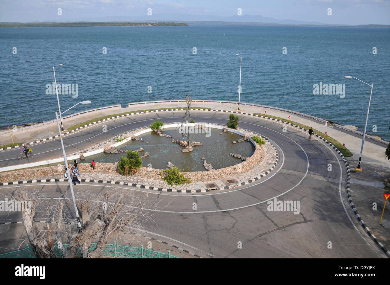 Sur la mer, la péninsule de Punta Gorda, Cienfuegos, Cuba, Caraïbes, Amérique centrale Banque D'Images