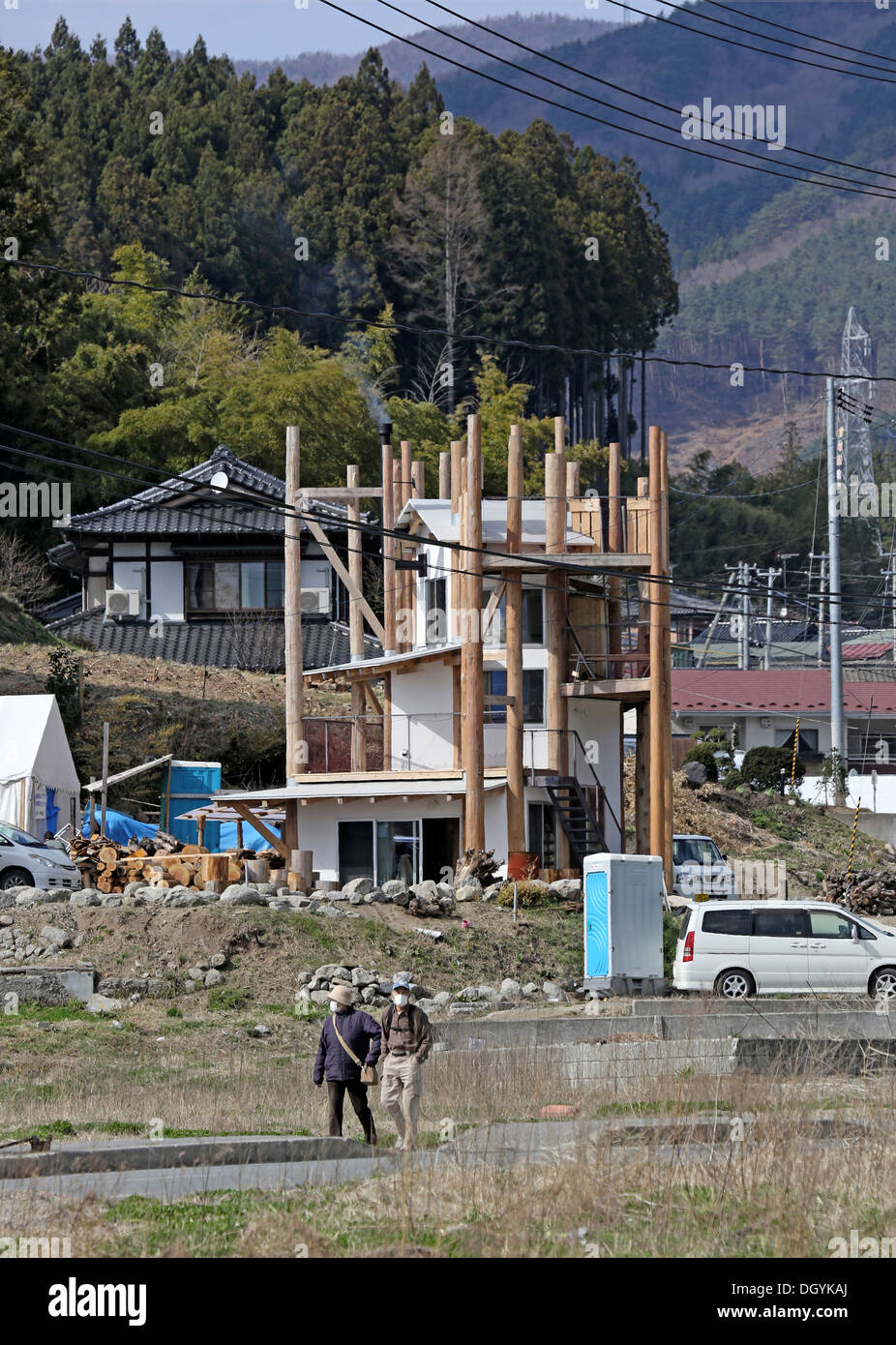 Le Japon après la tempête - Accueil pour tous dans Rikuzentakata, au Japon. Architecte : Toyo Ito, Kumiko Inui, Akihisa Hirata et Kimiko, 2013 Banque D'Images