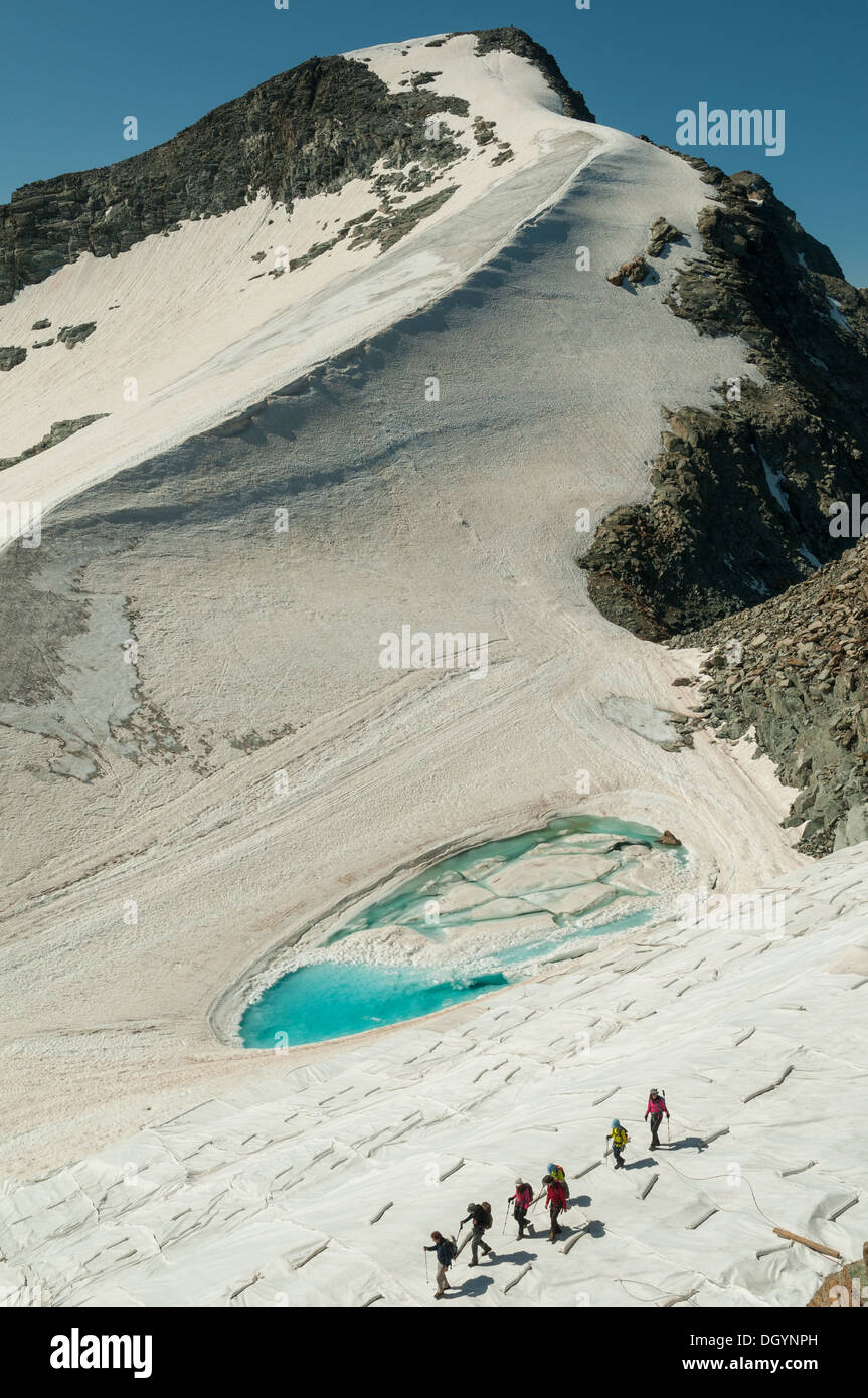 Le Piz Bernina, Martel vont de Corvatsch, Suisse Banque D'Images