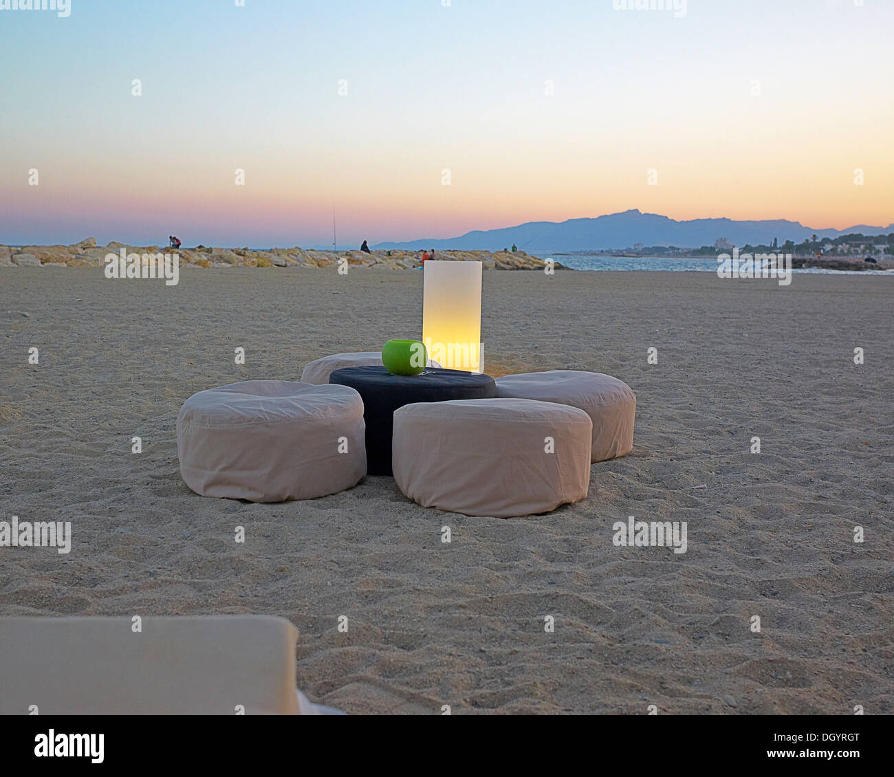 -Spa- Plage Chill out Banque D'Images