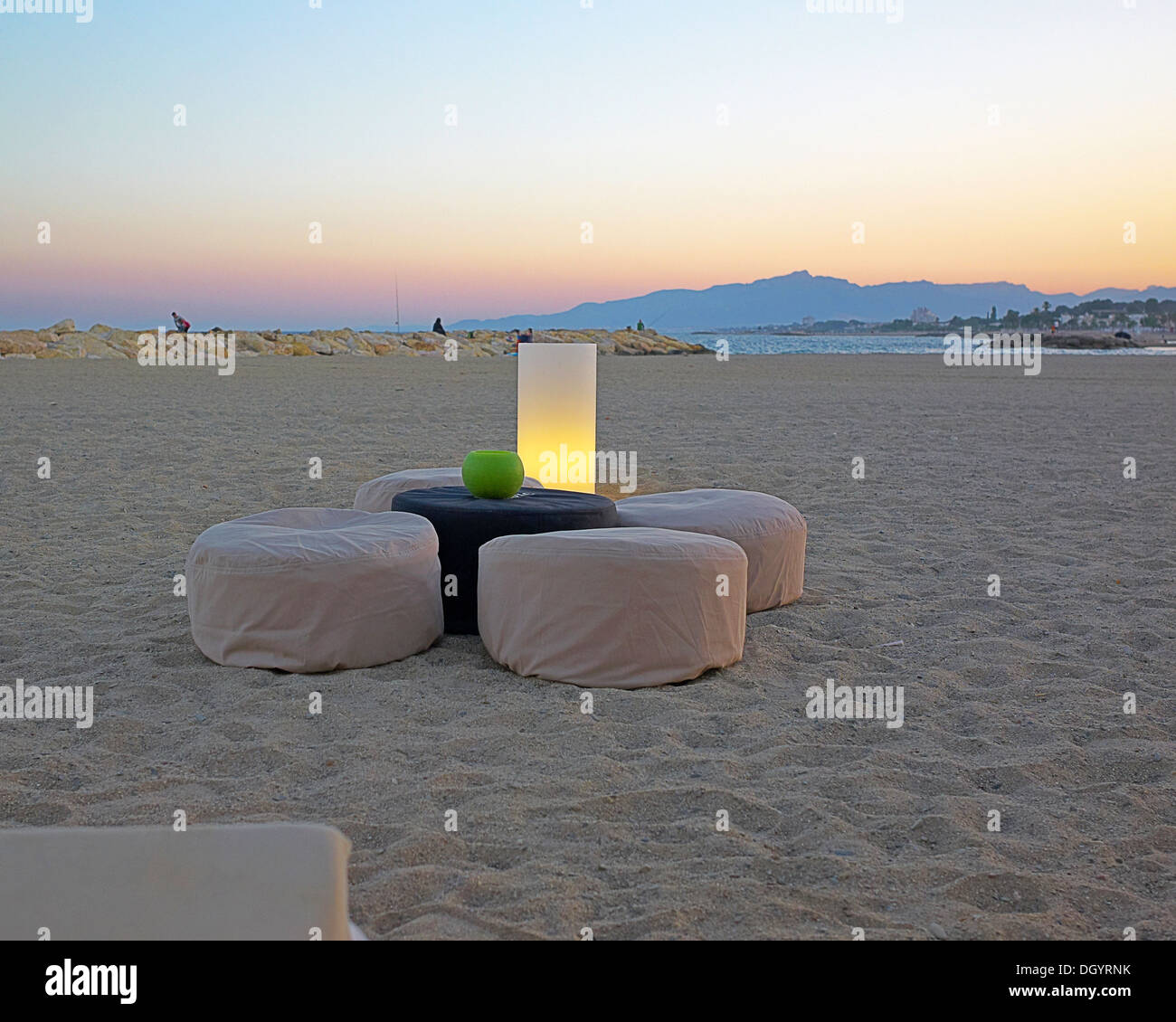 -Spa- Plage Chill out Banque D'Images