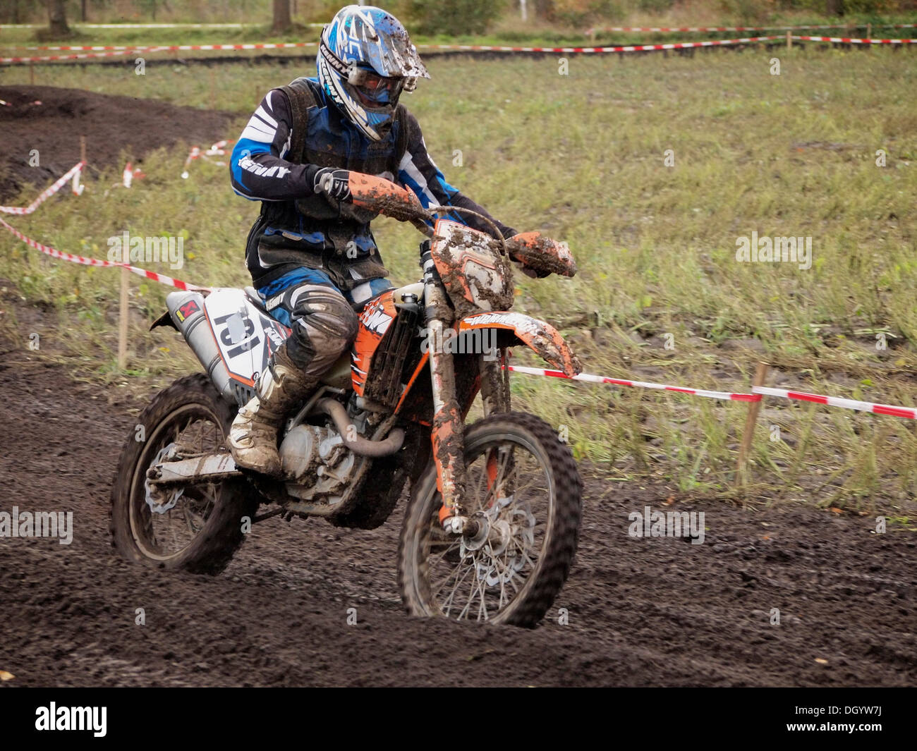 Motocross loisirs rider sur moto KTM Ruurlo, Pays-Bas Banque D'Images