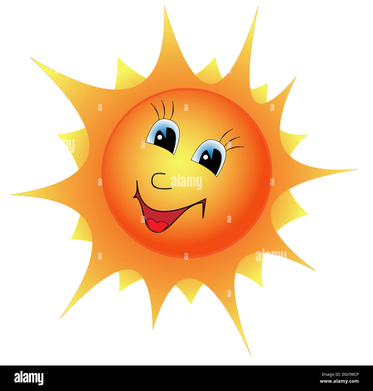 Dessin Anime Soleil Photo Stock Alamy