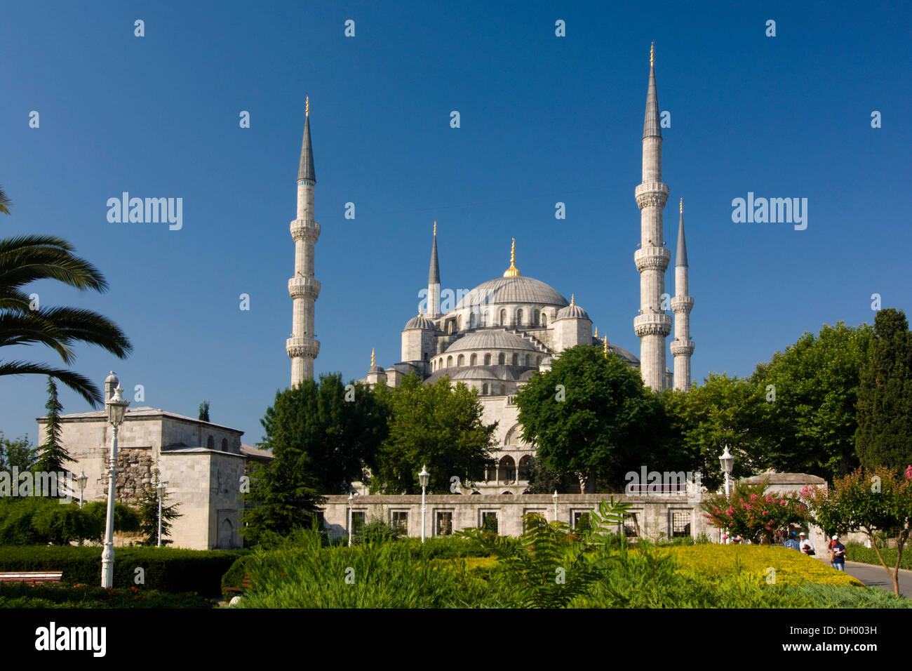 Mosquée Sultan Ahmed, Sultanahmet Camii ou Mosquée Bleue, Istanbul, Turquie Banque D'Images