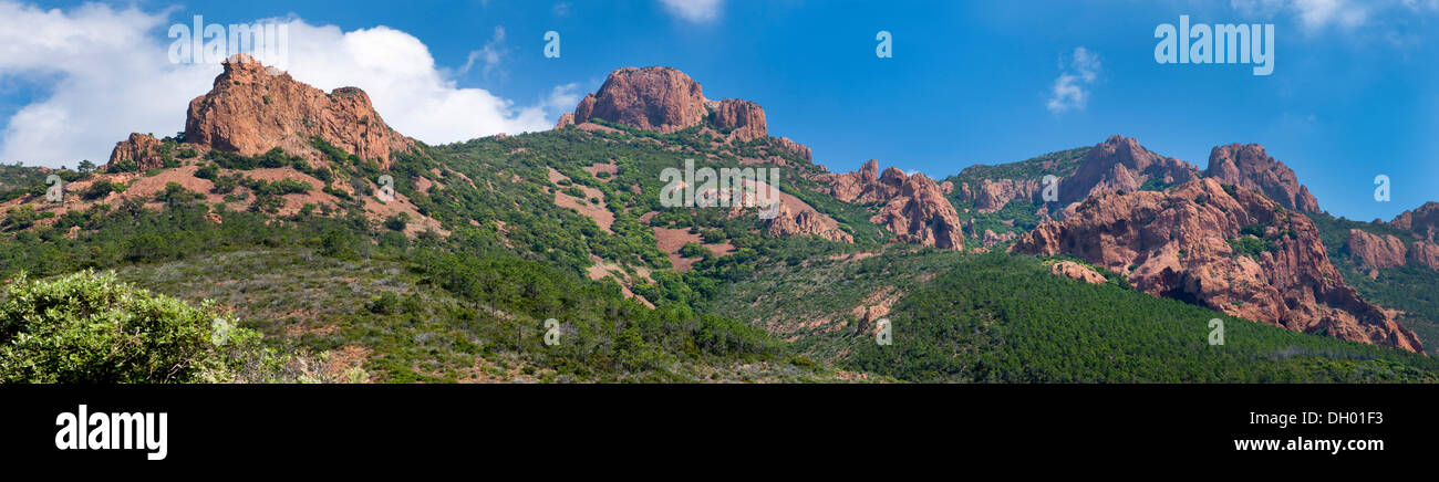 De l'Estérel, Alpes Maritimes, Côte d'Azur, département du Var, Région Provence-Alpes-Côte d'Azur, France Banque D'Images