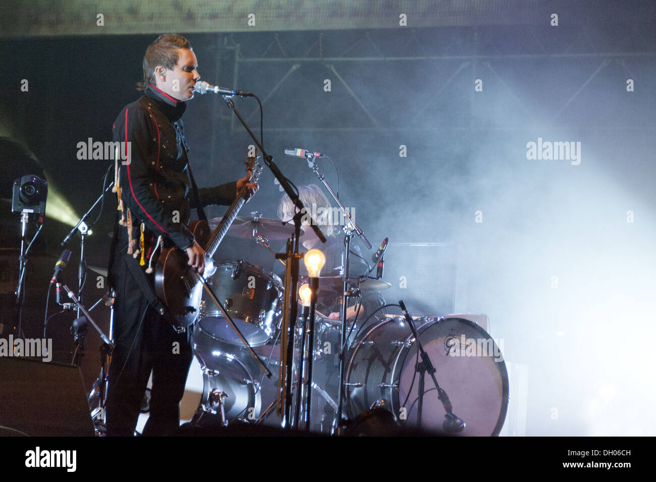 Groupe islandais Sigur Rós fonctionne à un jour parfait Festival (C) 2012 Banque D'Images