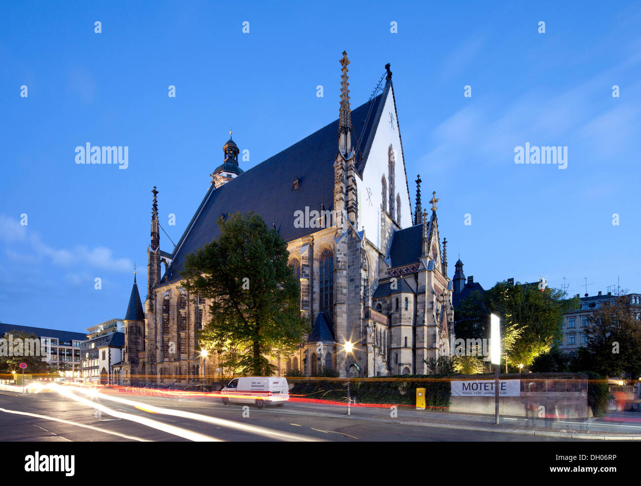Église Saint-thomas, Leipzig, Saxe, PublicGround Banque D'Images