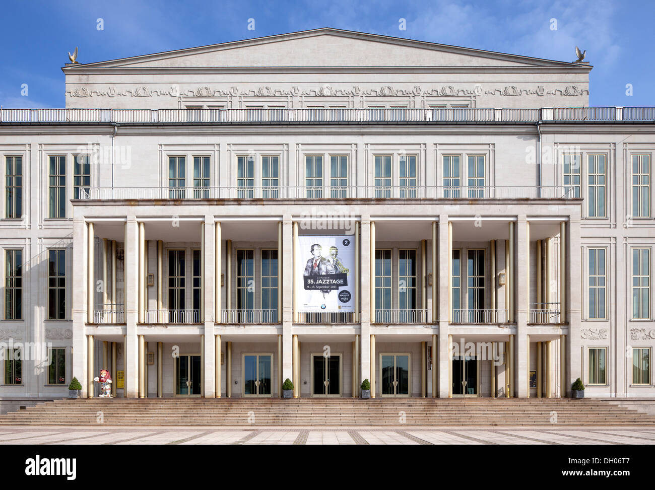 Maison de l'opéra, Leipzig, Saxe, PublicGround Banque D'Images