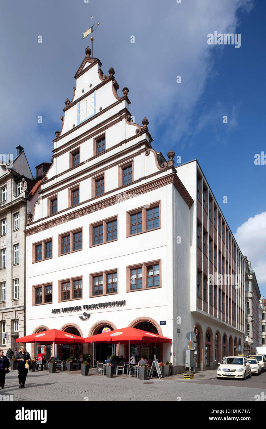 Alte Waage ou Ratswaage building, un bureau et commercial, de la place du marché, Leipzig, PublicGround Banque D'Images