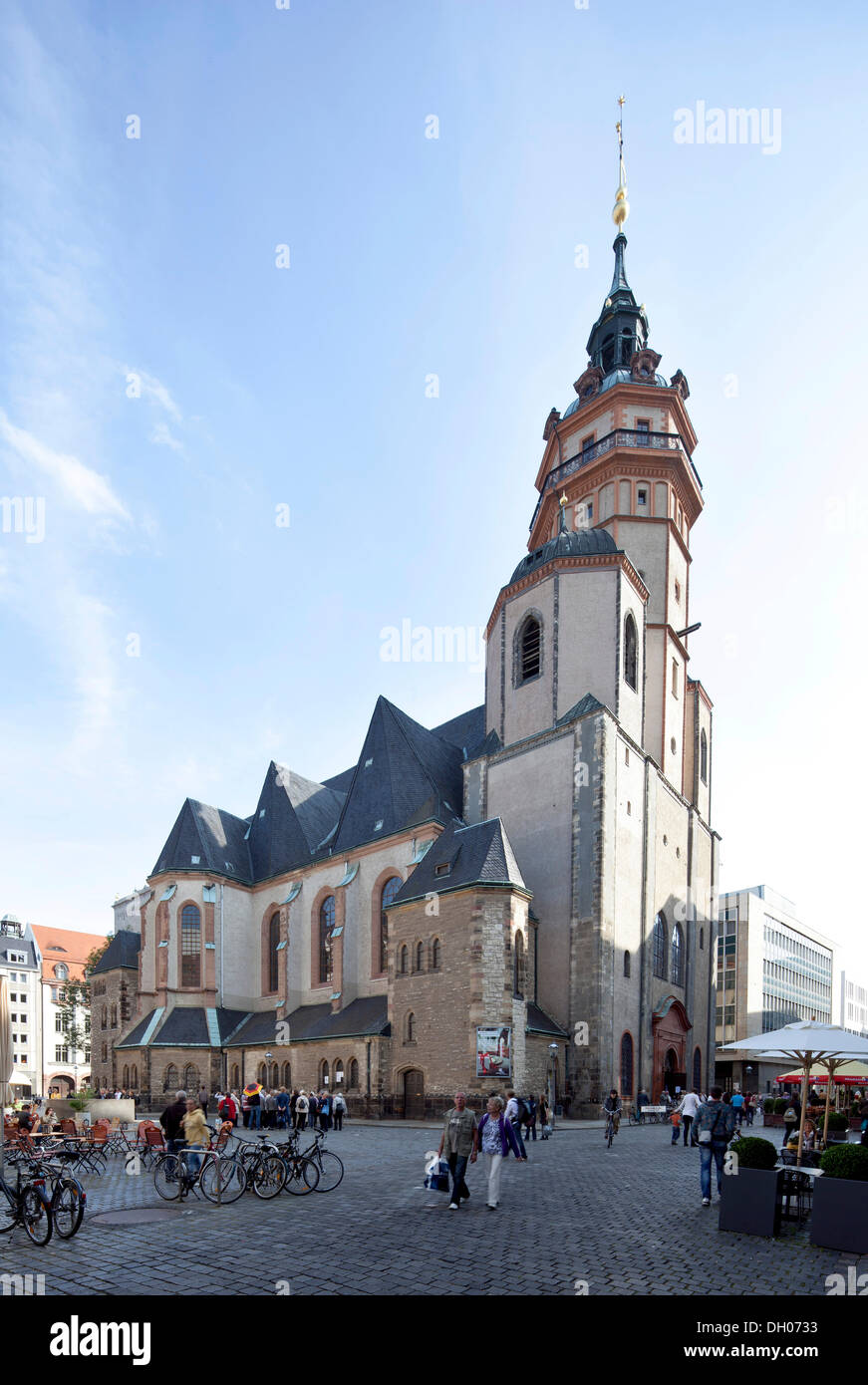 Eglise Saint-Nicolas à Leipzig, en Saxe, PublicGround Banque D'Images