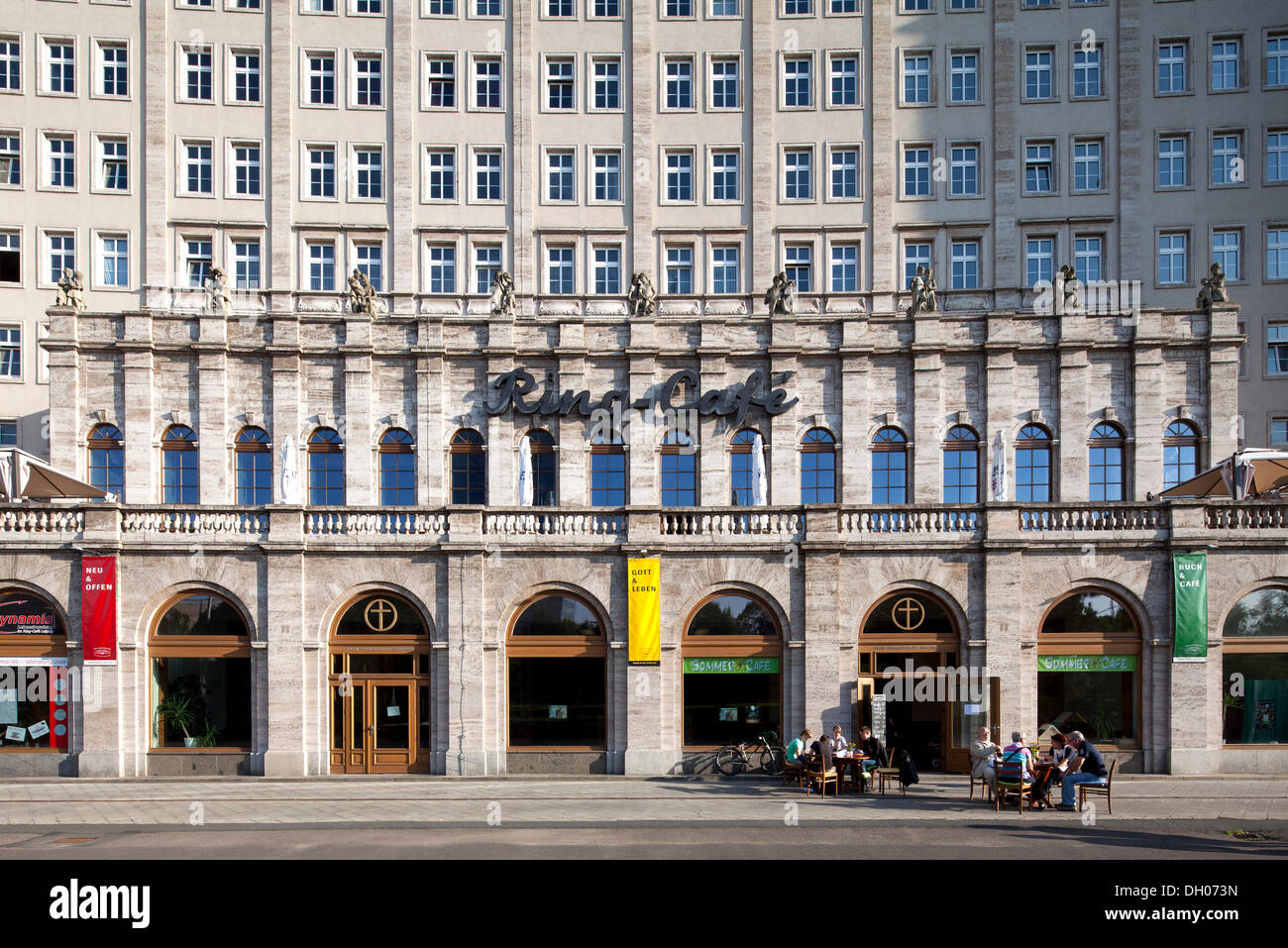 Ringbebauung bâtiments, Classicisme socialiste, Leipzig, PublicGround Banque D'Images