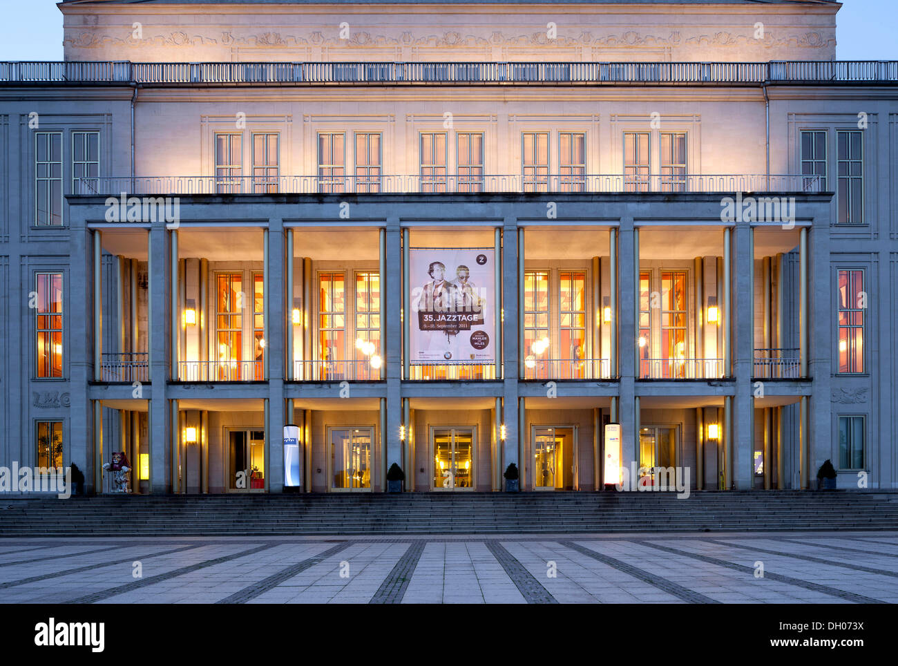 Maison de l'opéra, Leipzig, PublicGround Banque D'Images