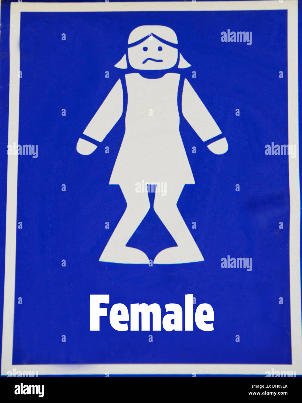 Humour toilettes des femmes' Photo Stock - Alamy