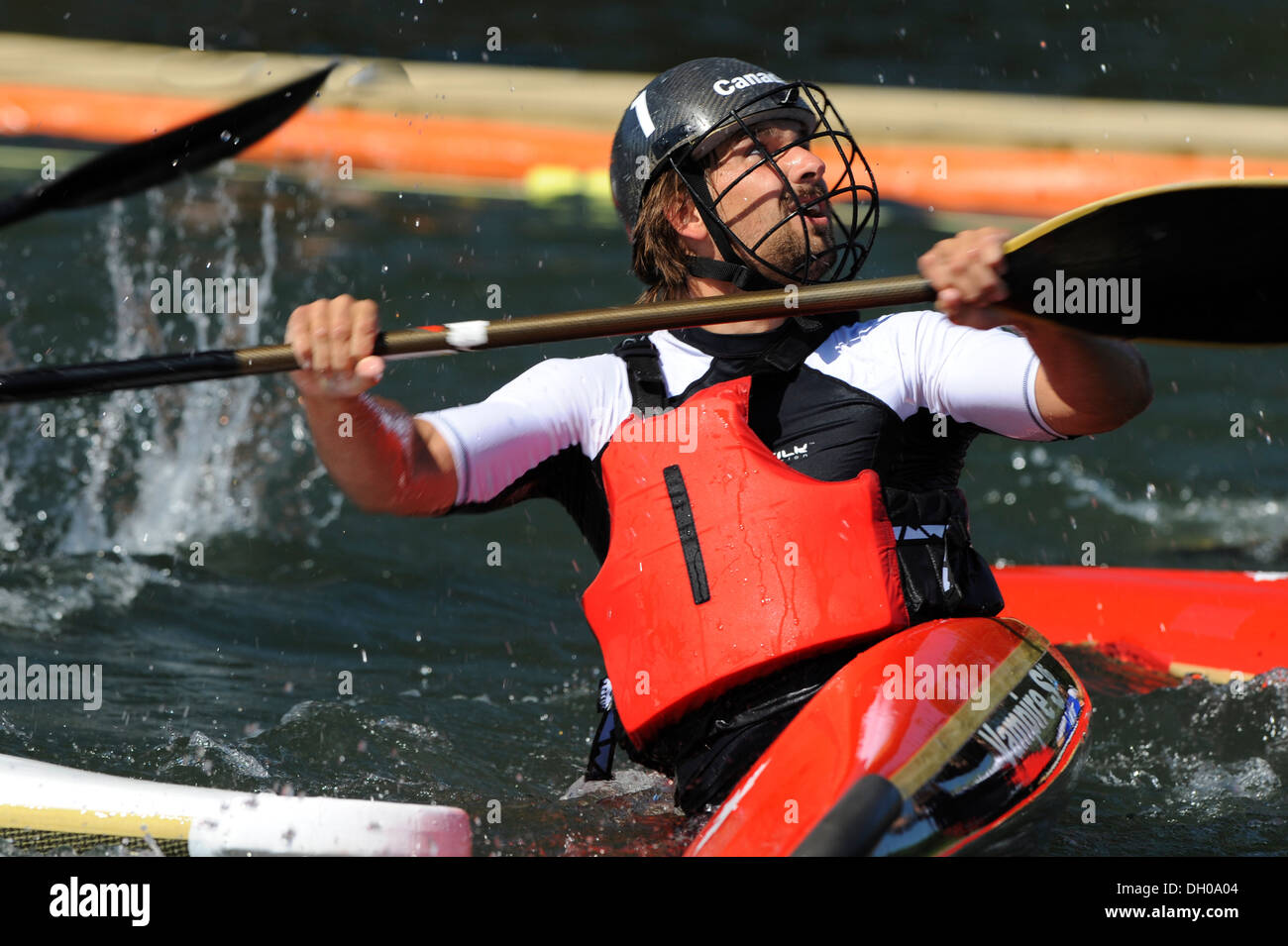 Championnat du monde de canoë Polo Banque D'Images