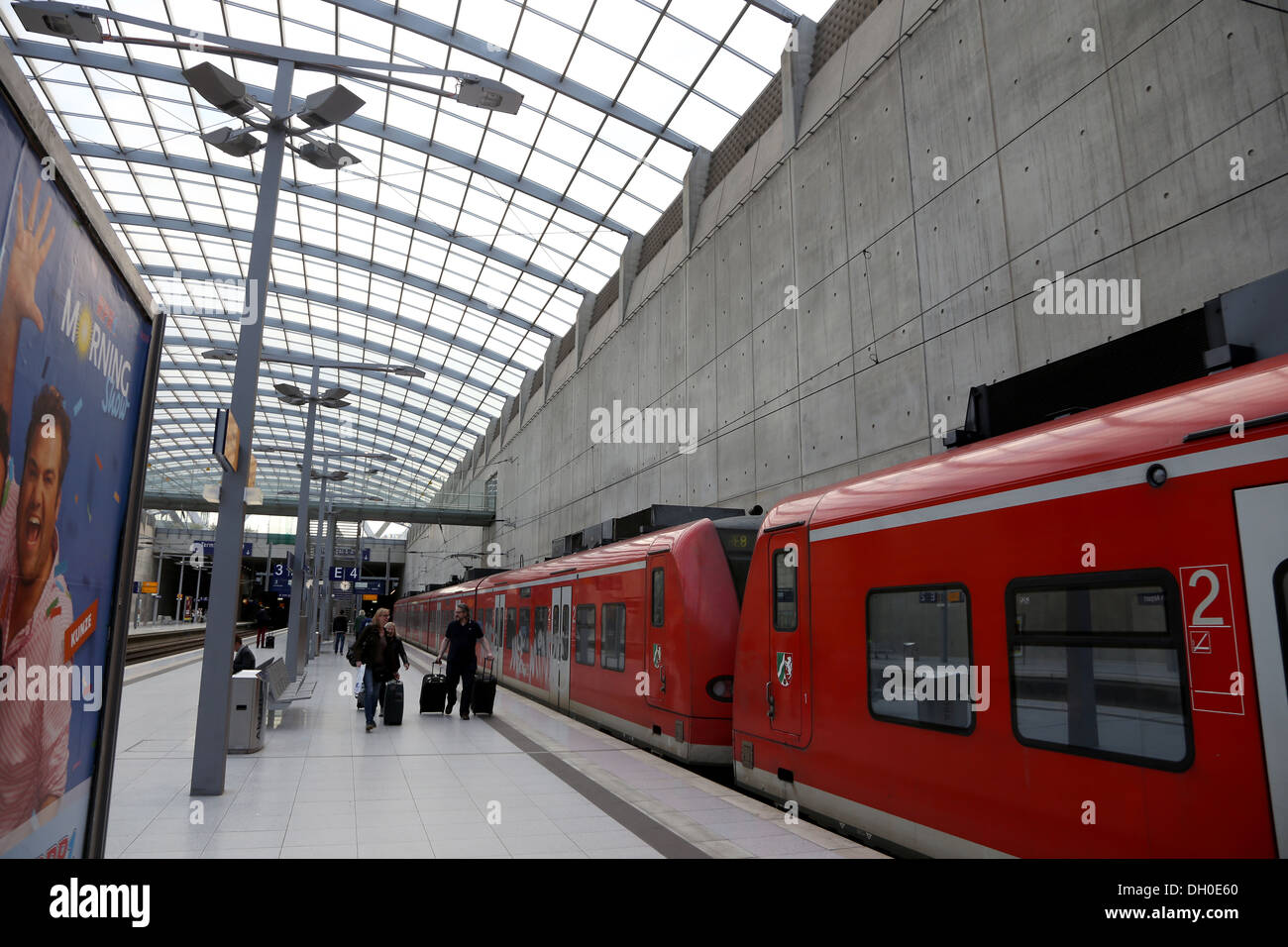 L'aéroport de Cologne/Bonn railway station Banque D'Images
