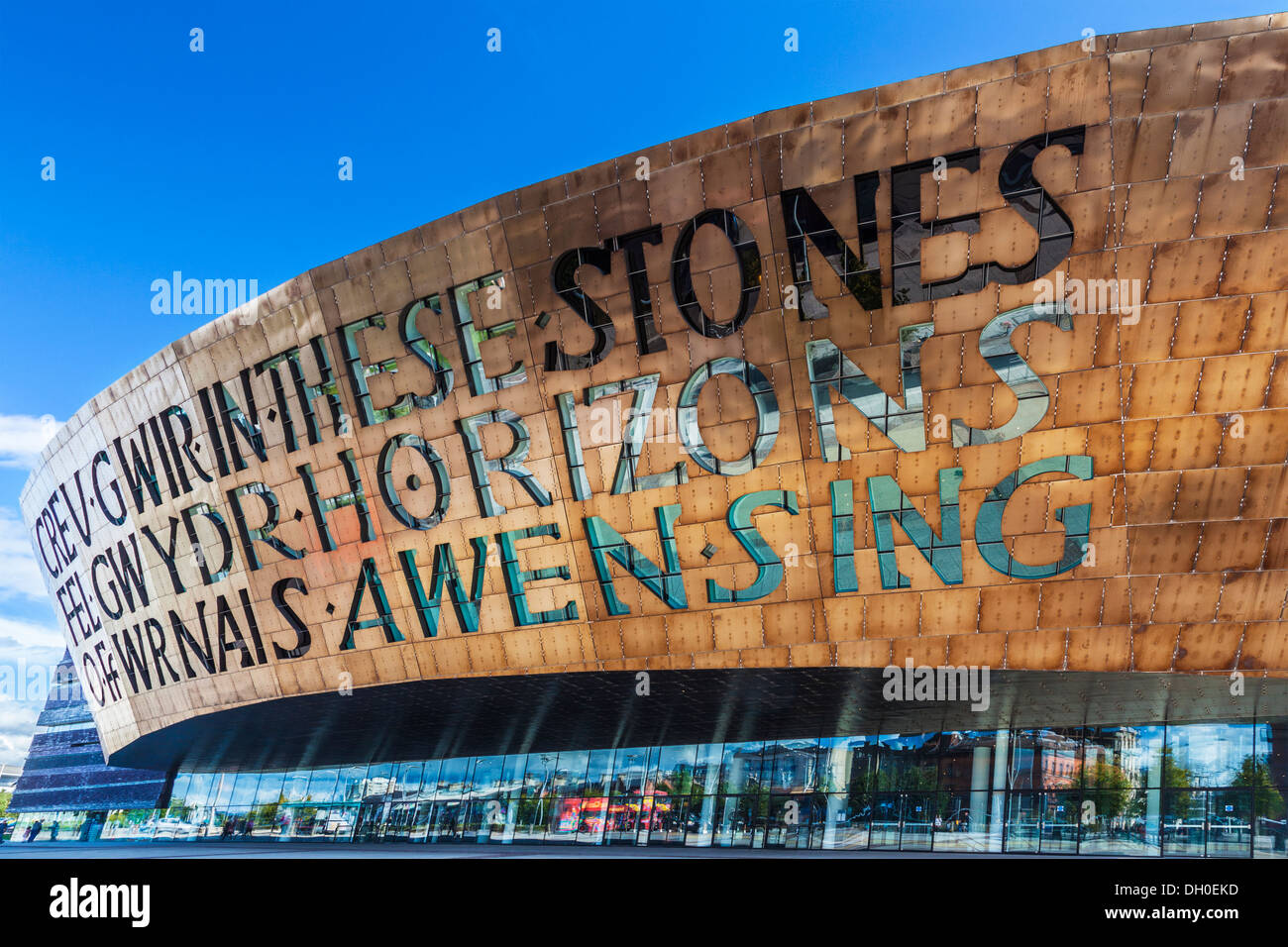Le Wales Millennium Centre de Cardiff Bay. Banque D'Images