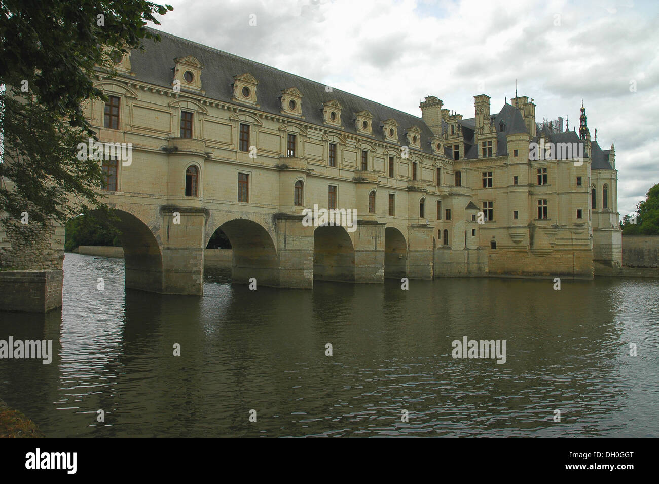 Photo du château de Chenonceaux loire france Banque D'Images