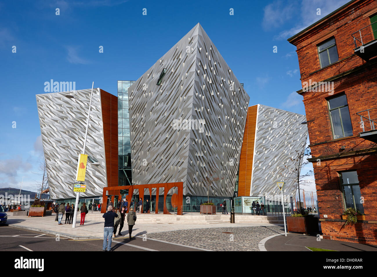 Titanic Belfast Belfast titanic quarter centre d'Irlande du Nord Banque D'Images