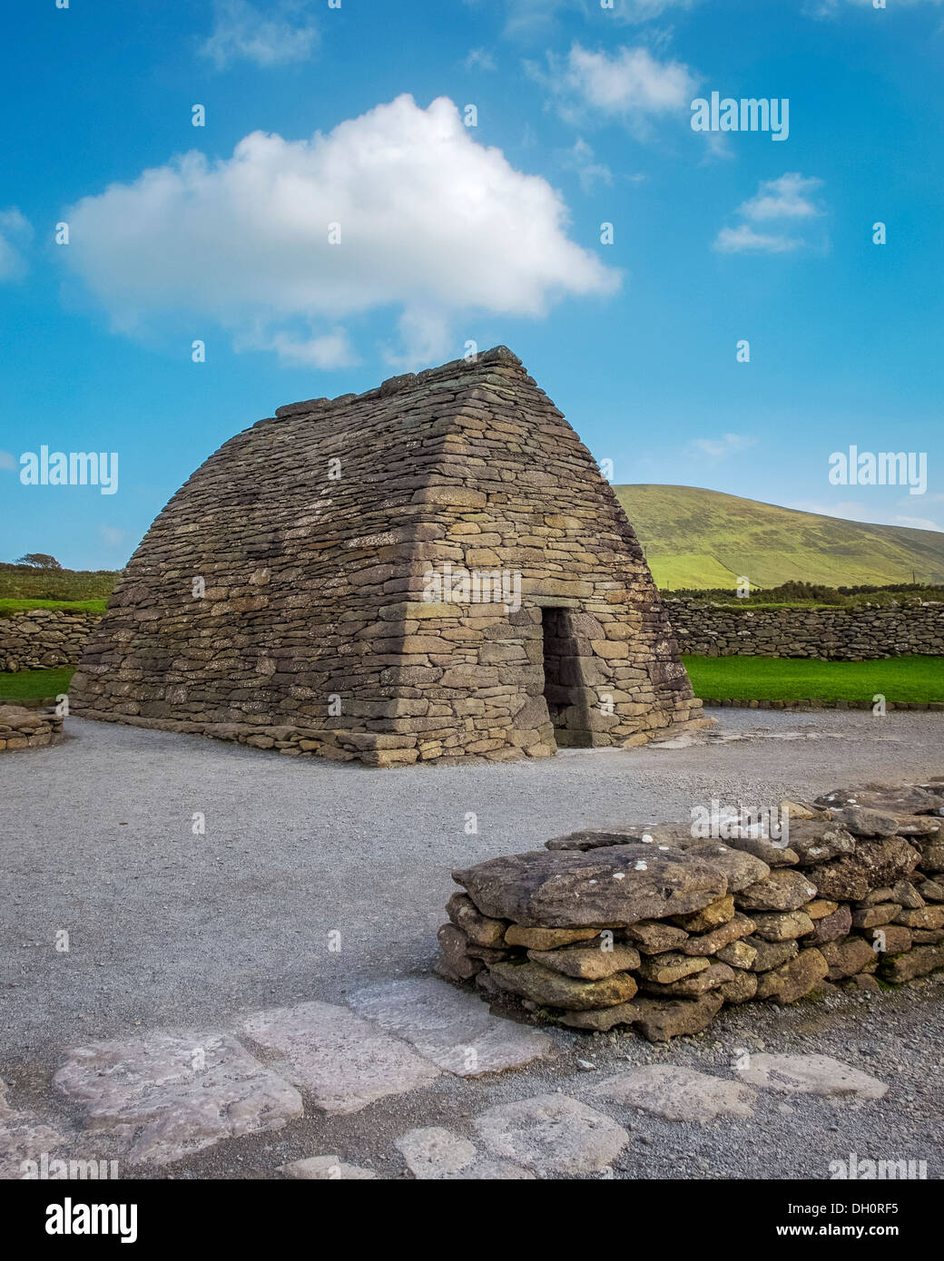 Le comté de Kerry, Irlande : Oratoire Gallarus sur la péninsule de Dingle, une église chrétienne (c.500-800) Banque D'Images